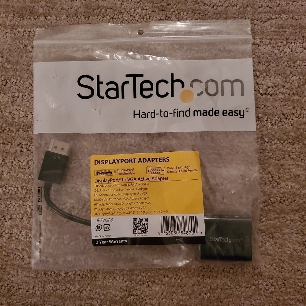 Display port to VGA adapter